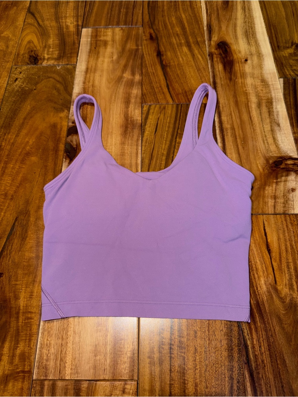 Lululemon - Lilac Stretch Crop Tank